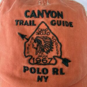 POLO Ralph Lauren Canyon Trail Trucker Hat With Indian Head Rare new without tag